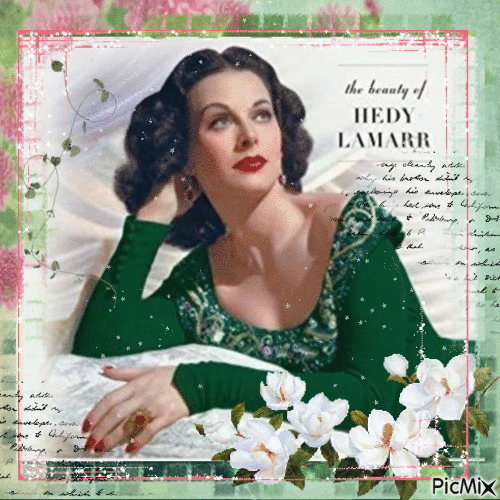Hedy Lamarr - Besplatni animirani GIF