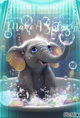 Splash-Bubbles - Free animated GIF