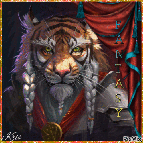 Tigre fantasy - Zdarma animovaný GIF
