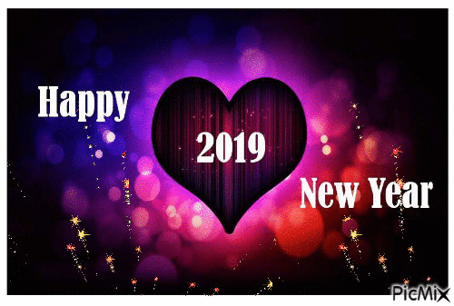 New Year 2019 - Darmowy animowany GIF