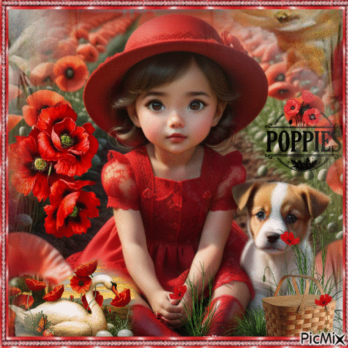 poppies - GIF animasi gratis
