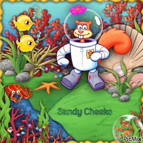 Sandy Cheeks-RM-04-18-24 - GIF เคลื่อนไหวฟรี