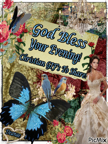 God Bless Your Evening! - GIF animate gratis