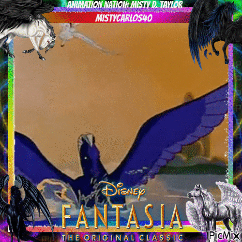 Disney Fantasia Gathering Pegasus - GIF animé gratuit