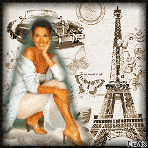 Céline Dion - Бесплатный анимированный гифка