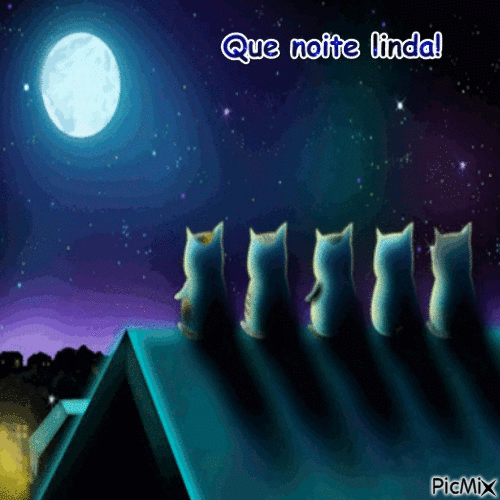 Noite linda! - Zdarma animovaný GIF