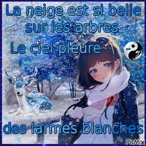 ❄ Larmes blanches ❄ - Бесплатный анимированный гифка