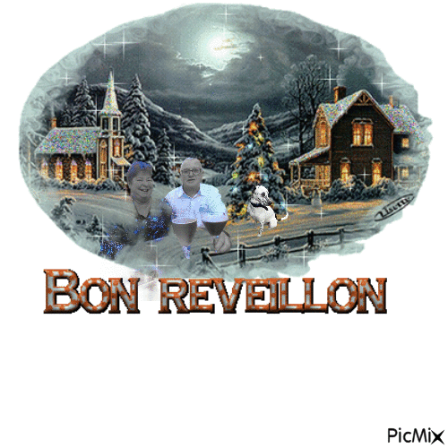 bon réveillon - Бесплатный анимированный гифка