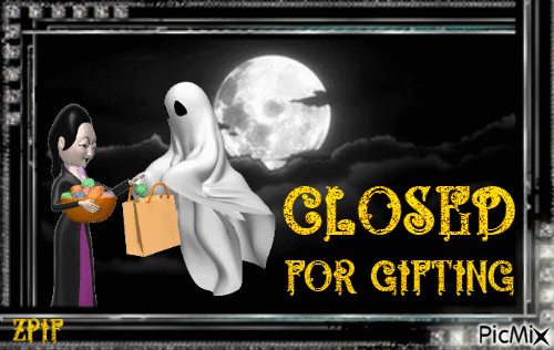 Closed Ghost - GIF animado grátis