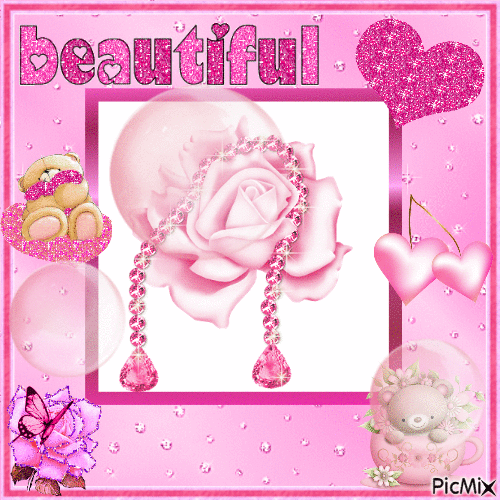 Pink and Beautiful - GIF animé gratuit
