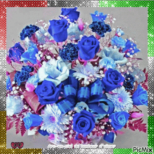 bouquet roses - Gratis geanimeerde GIF