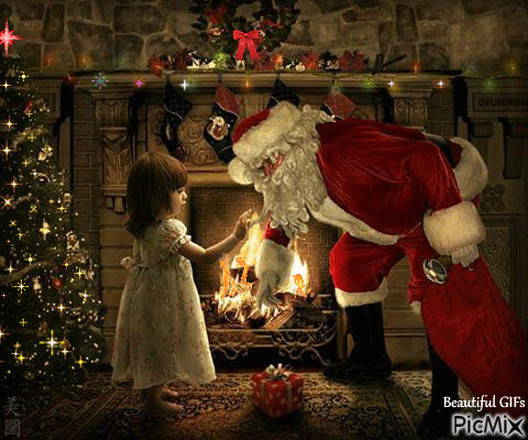 Santa's helper - GIF animasi gratis