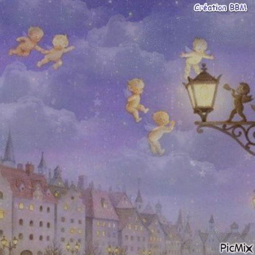 Les petits anges par BBM - GIF animado grátis
