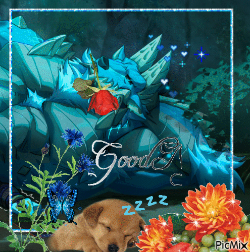 Good Night Zinogre (2) - GIF animé gratuit