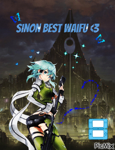 Sinon best waifu - Безплатен анимиран GIF