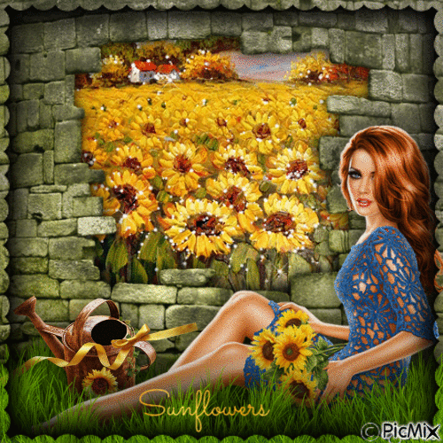 Sunflowers-RM-05-06-23 - Animovaný GIF zadarmo