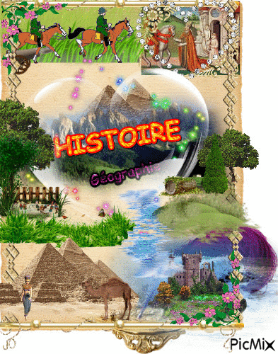 Histoire - Géographie - Animovaný GIF zadarmo