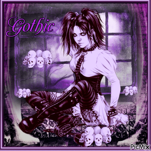 Purple Gothic - Бесплатный анимированный гифка