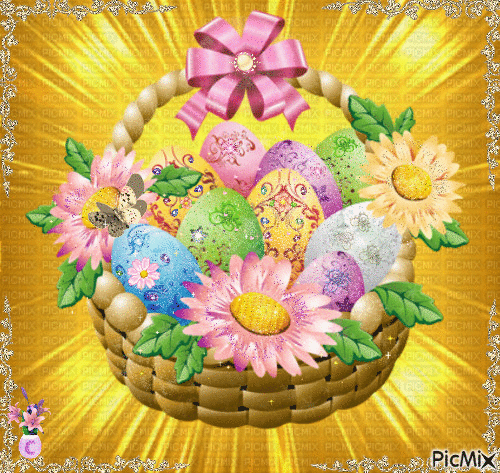 Easter Basket - Бесплатный анимированный гифка