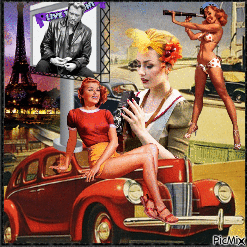 Affiche Johnny Hallyday - Besplatni animirani GIF