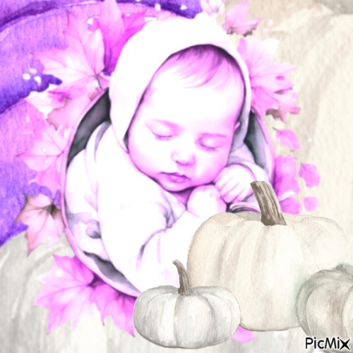 Bébé en aquarelle - nemokama png