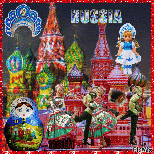 La Russie - GIF animate gratis