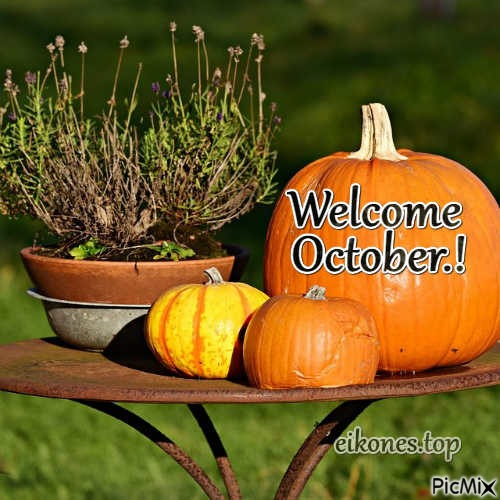 Welcome October.! - bezmaksas png