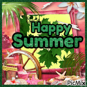 Happy Summer - GIF animasi gratis