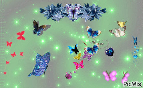 papillonssssssss - GIF animado grátis