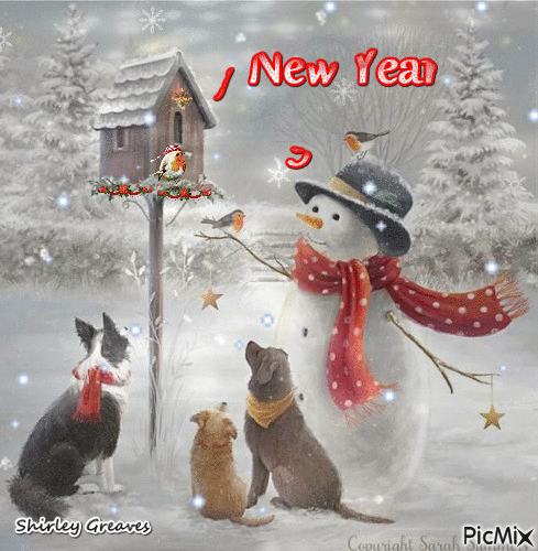 Merry Christmas and Happy New #year 2019 - Nemokamas animacinis gif
