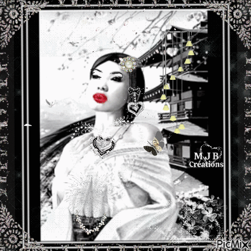..Belle de Chine  M J B Créations - Free animated GIF