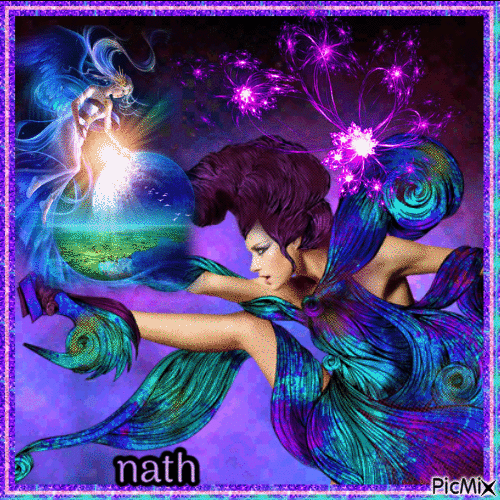 Fantasy  blue-purple,nath - Ingyenes animált GIF