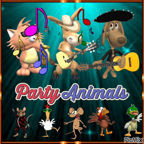 Party Animals! - Free animated GIF - PicMix