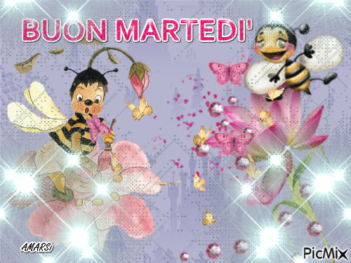 BUON MARTEDI' - Darmowy animowany GIF