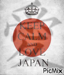 keep calm and love japn - zdarma png