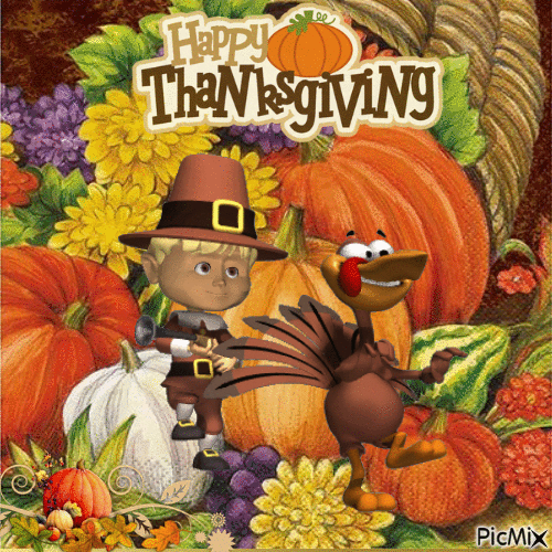 Herbst automne autumn thanksgiving - Animovaný GIF zadarmo