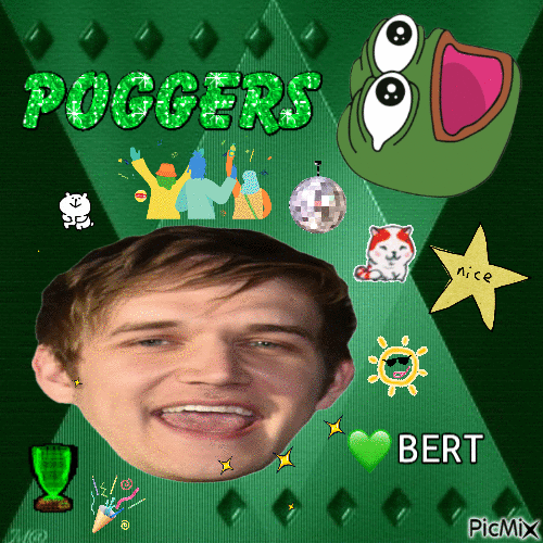 poggers bert - 無料のアニメーション GIF