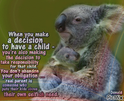 Just because you give birth to a child- - Gratis geanimeerde GIF
