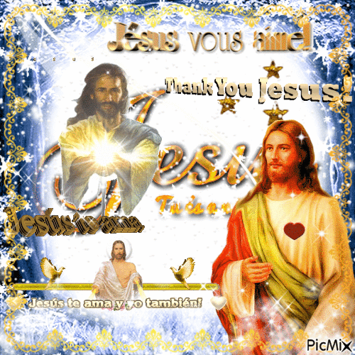 i love you jesus - GIF animado grátis