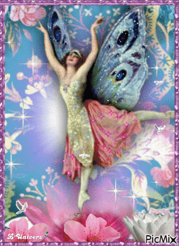 danseuse papillon - Gratis animeret GIF