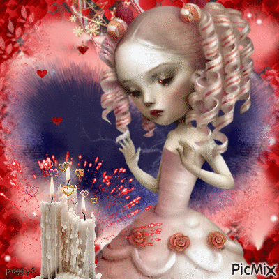 gothic valentine - Darmowy animowany GIF