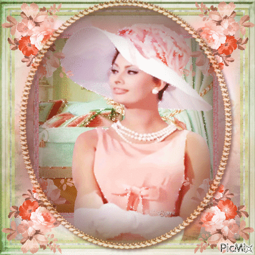 Sophia Loren, Actrice Italienne - Gratis animerad GIF