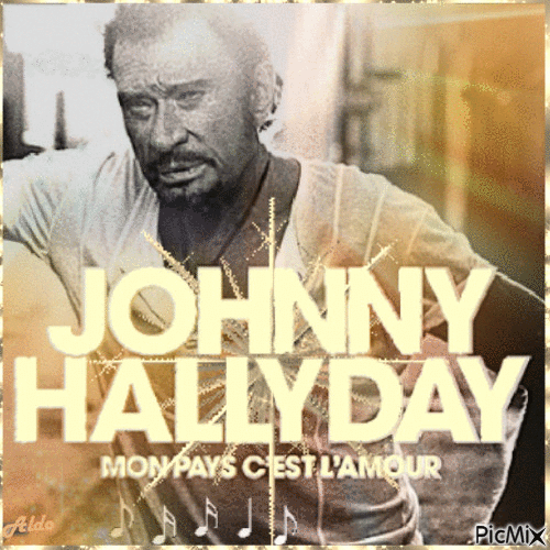 johnny hallyday-mon pays 2 - GIF animasi gratis