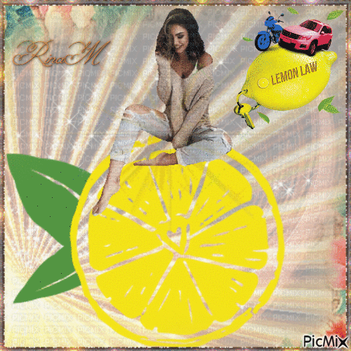 lemon woman - Gratis animerad GIF