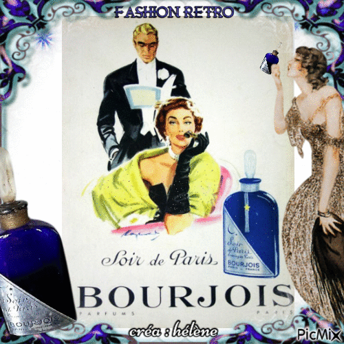 Publicité vintage pour parfum - Ingyenes animált GIF