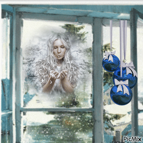 Femme hiver Noël - Besplatni animirani GIF