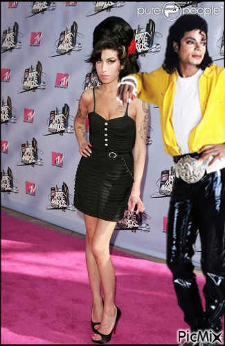Michael Jackson et Amy Winehouse - zdarma png