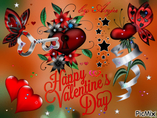Happy Valentine's Day . - Бесплатни анимирани ГИФ