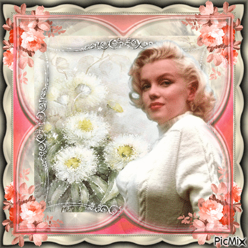 Marilyn Monroe, Actrice américaine - Бесплатный анимированный гифка