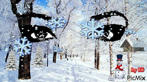 winter snow - 無料のアニメーション GIF